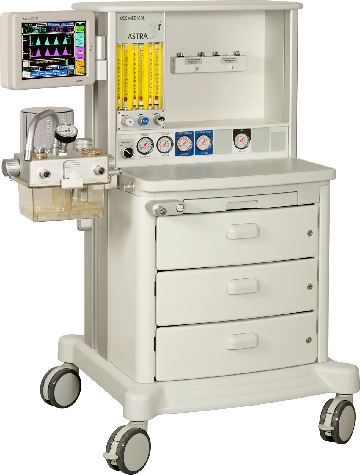 Astra 3i anaesthesia workstation, front view
