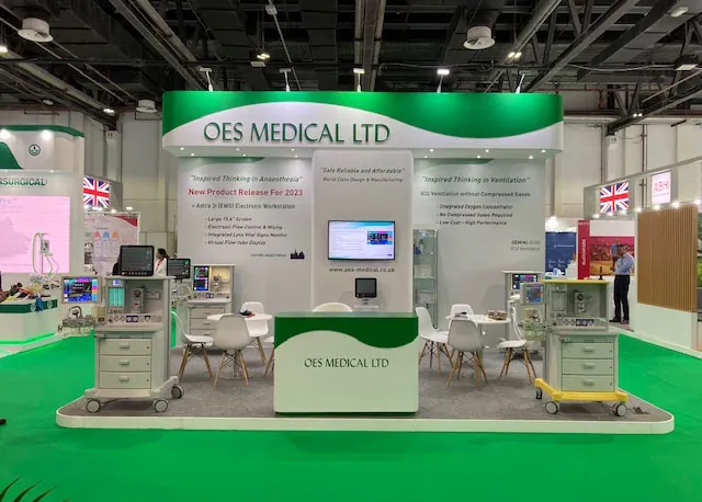 The OES Medical Ltd booth at Arab Health 2023